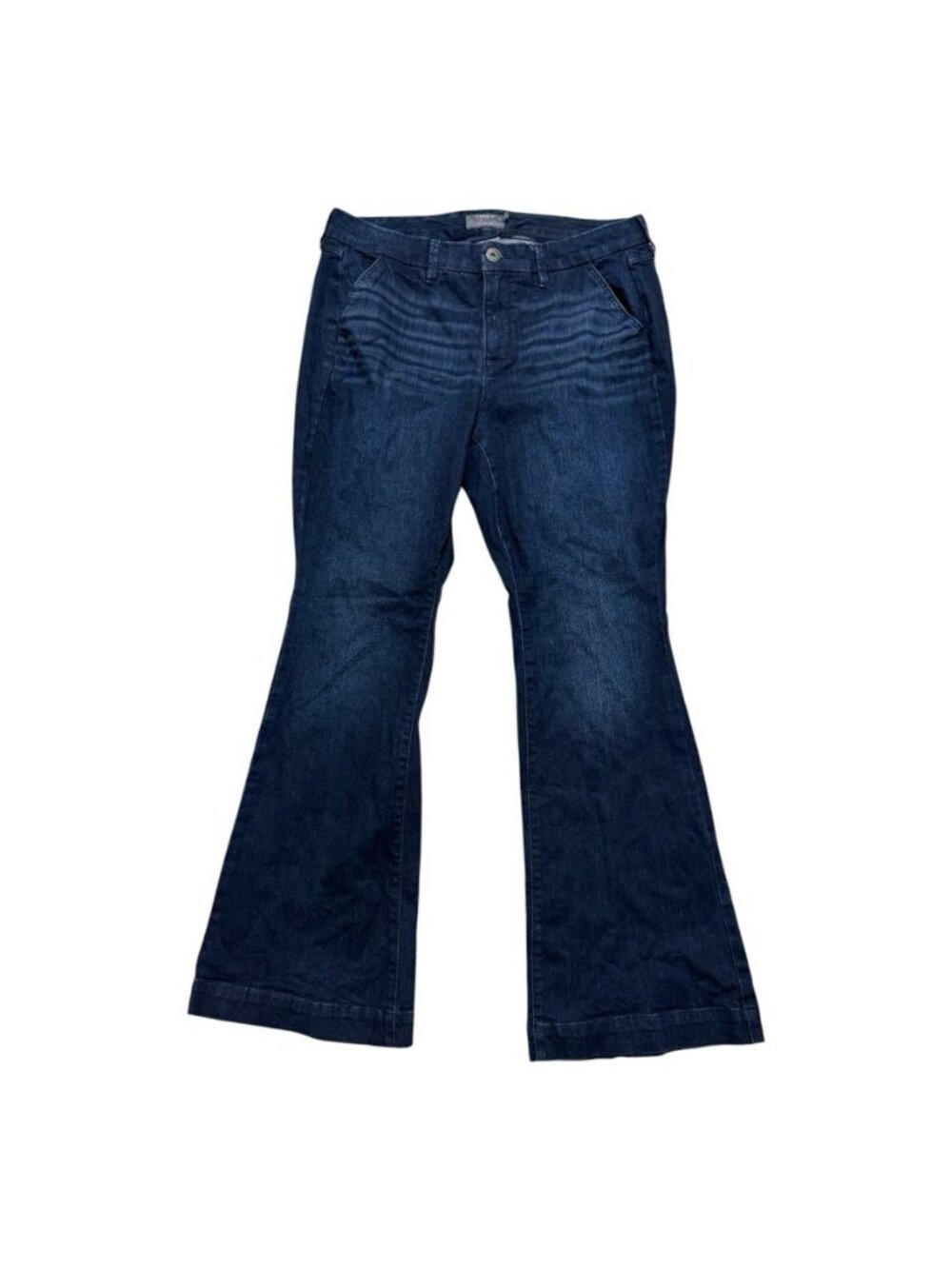 Torrid Feel The Fit Mid Rise Flare Jeans Women’s Size 12R Dark Wash Stretch